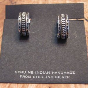 Orville White Silver Earrings